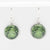 Myrtle & Me - Drop Earrings - Gum Trees After Fire - Metallic Green