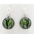 Myrtle & Me - Drop Earrings - Winter Trees - Metallic Green