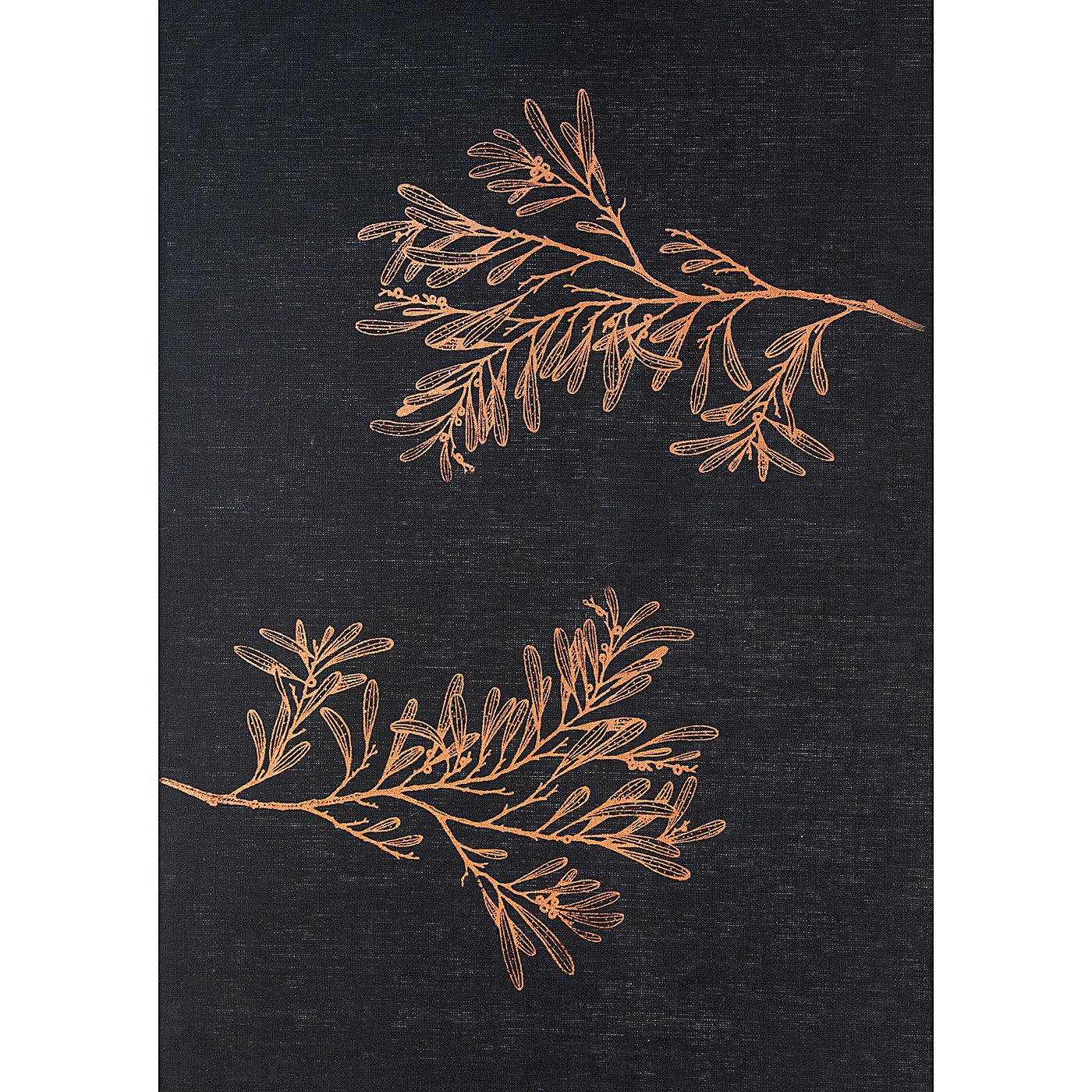 Stalley Textile Co. - Tea Towel - Blackwood - Copper on Black