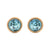 Myrtle & Me - Stud Earrings - Blue Blossom