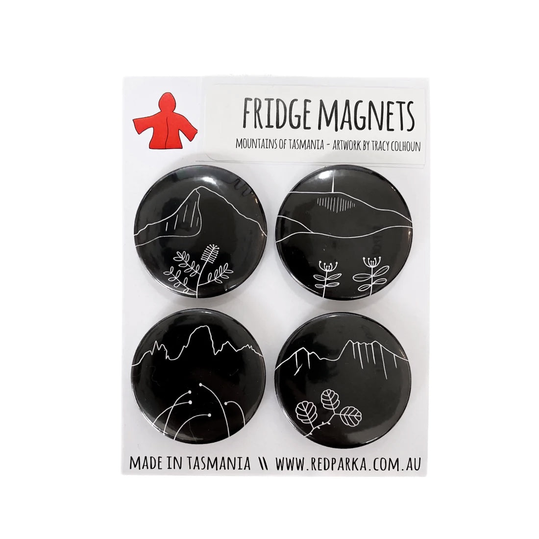 T.J.Finch - Magnet Pack - Tasmanian Mountains