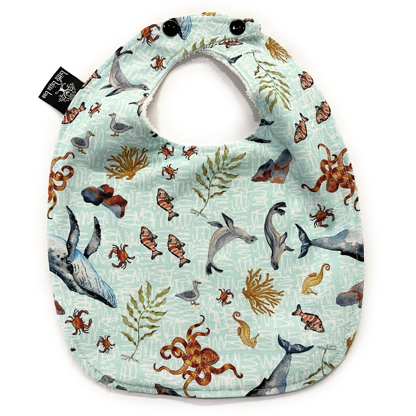 Little Lissa Loo - Bosa Art Children's Bib - Tassie East Coast
