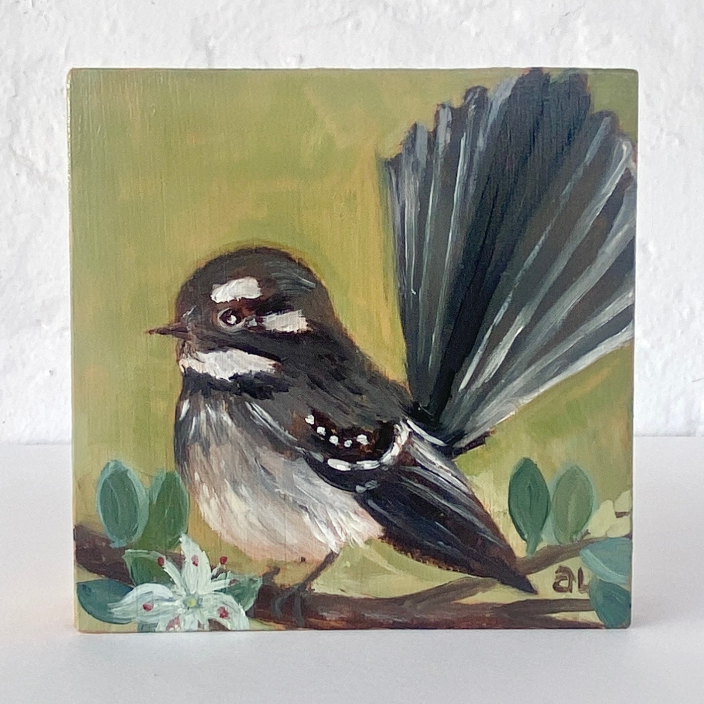 Averill Lawler - Grey Fantail & Correa Alba