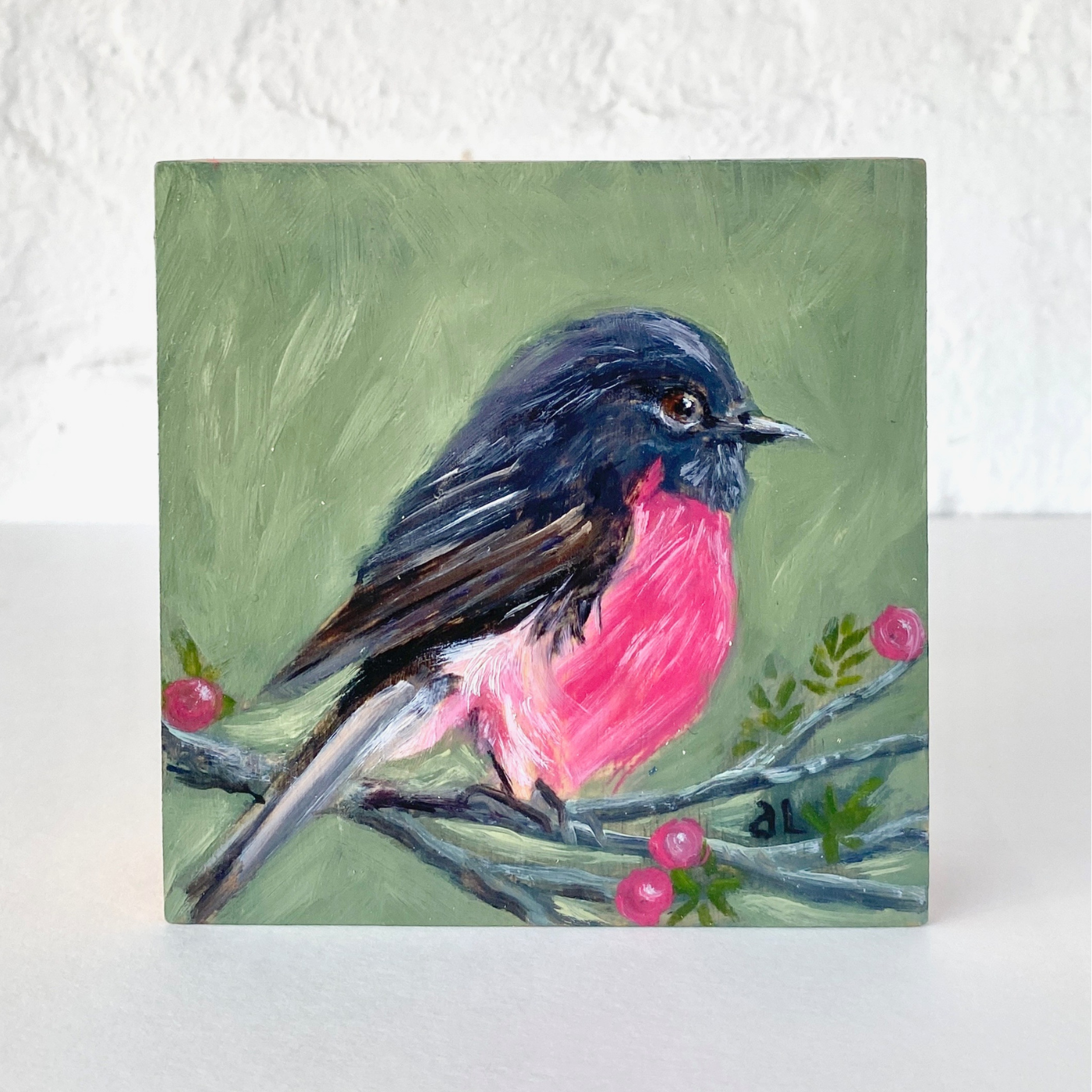 Averill Lawler - Pink Robin & Tasmanian Cheeseberry