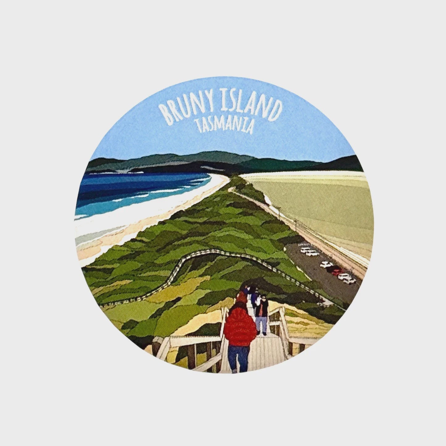 Red Parka – Bottle Opener Magnet - Bruny Island