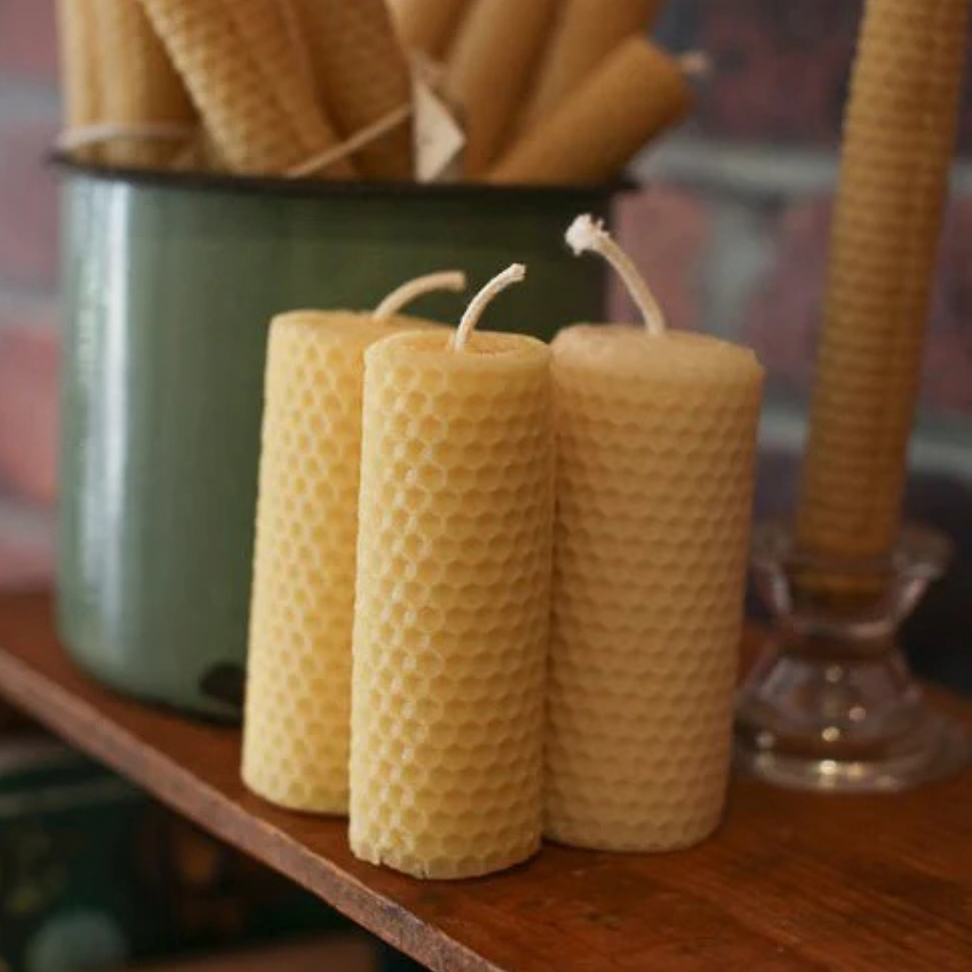 Bee Native - Beeswax Rolled Candle