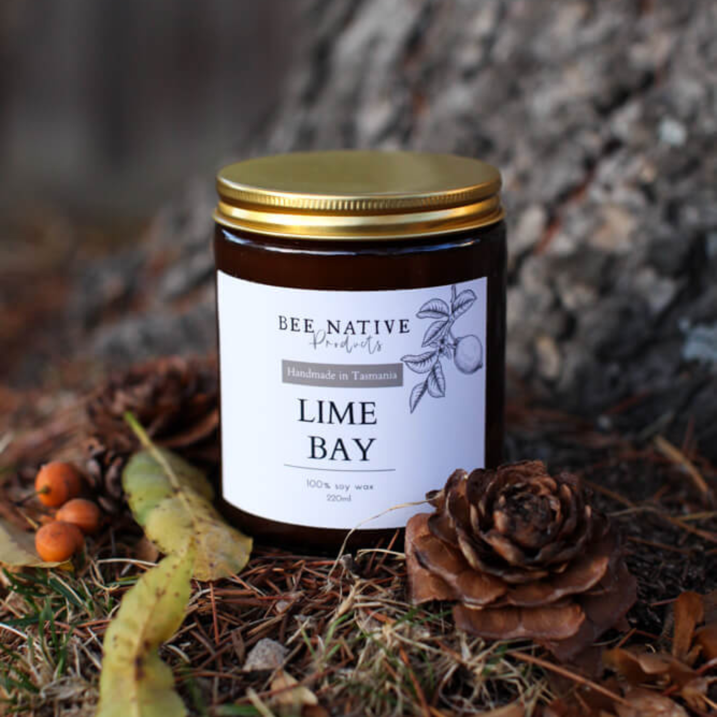 Bee Native - Lime Bay Soy Candle 120ml
