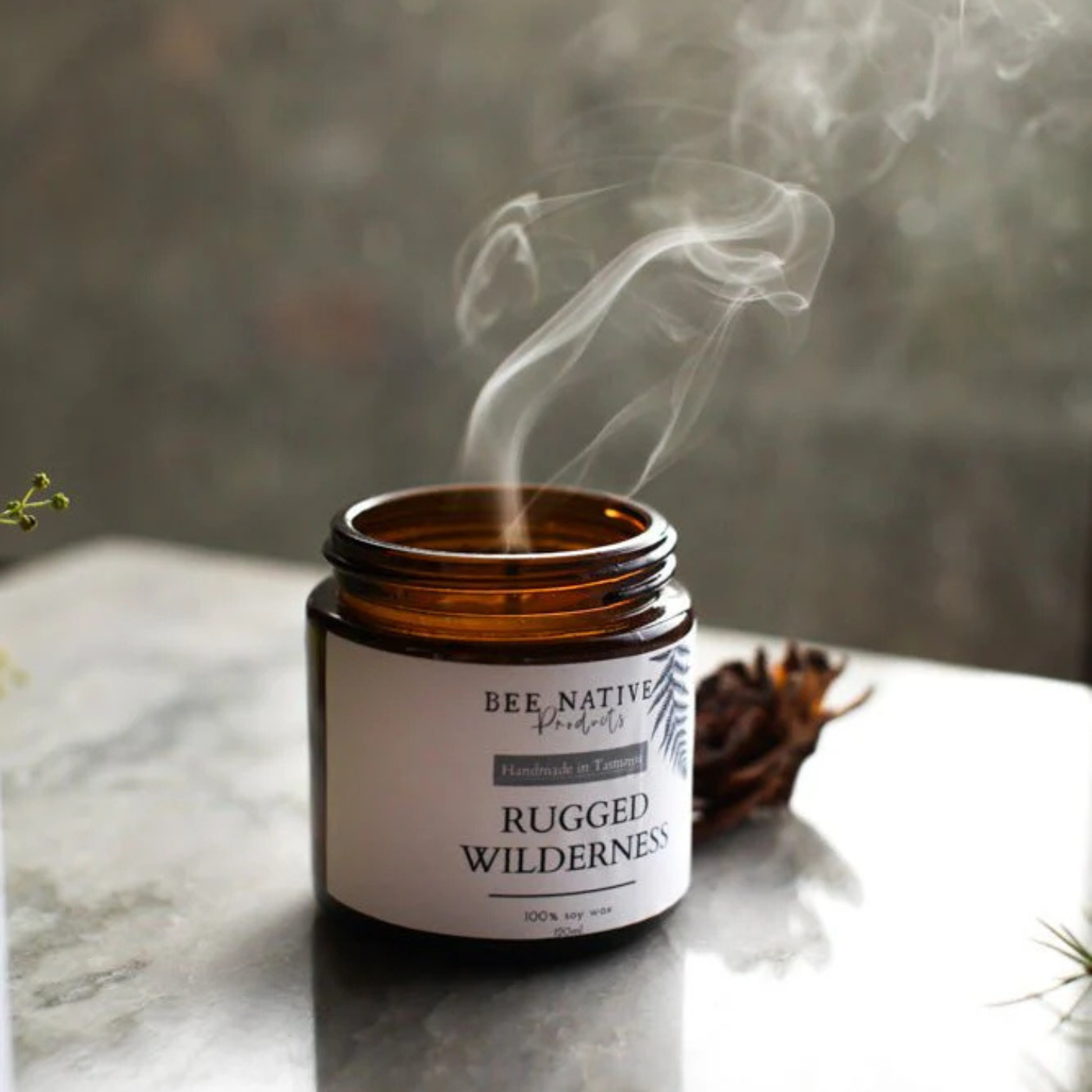Bee Native - Rugged Wilderness Natural Soy Candle 120ml