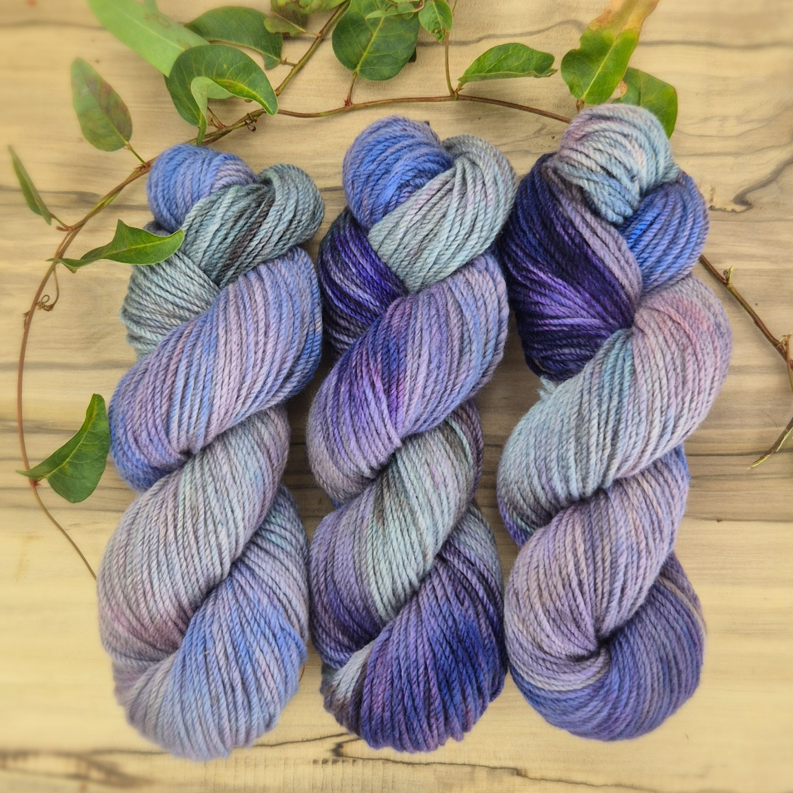 Hobart Wool Co - 100 gram Hand Dyed Yarn Skein - Cradle Mountain