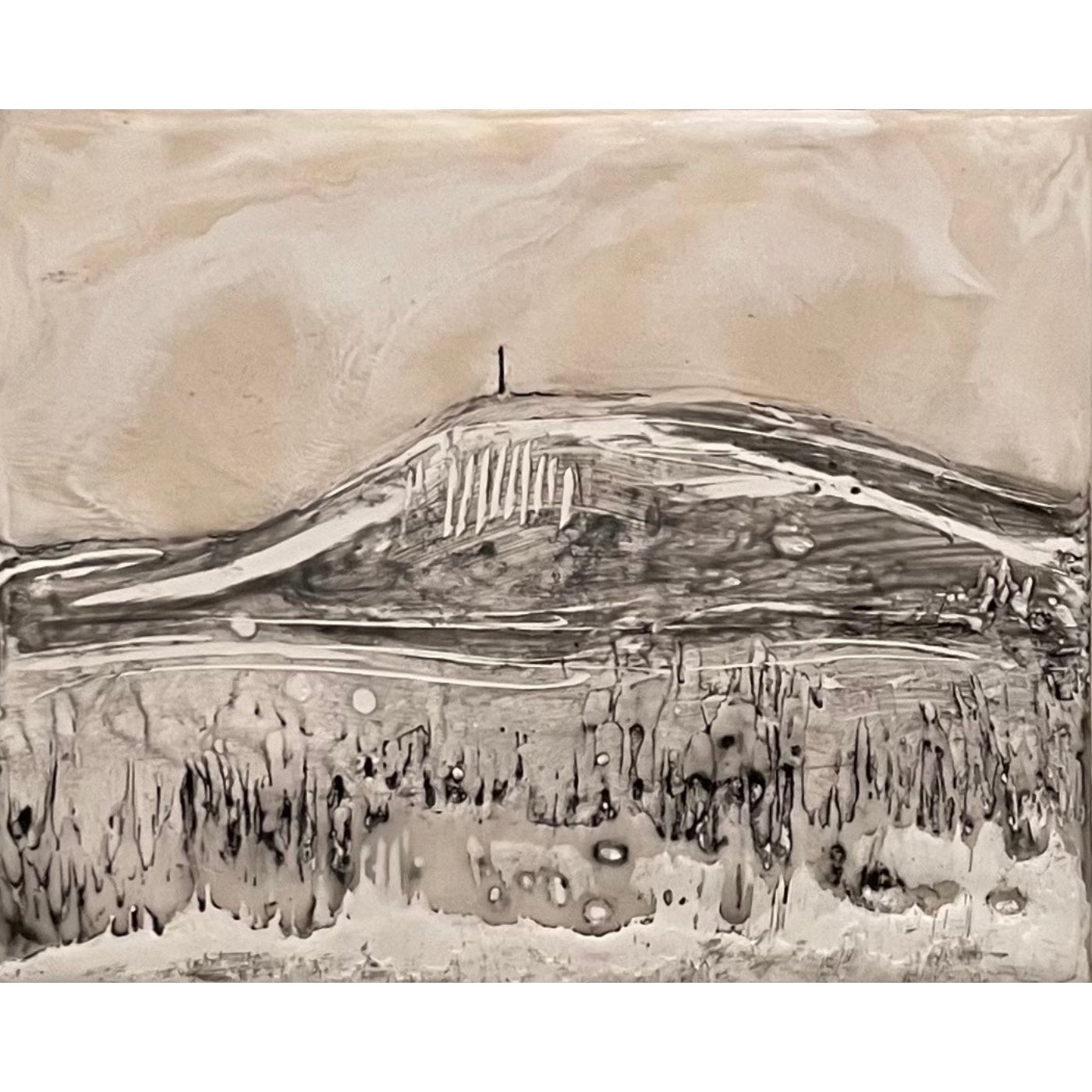 Geoff Tuck - kunanyi in White