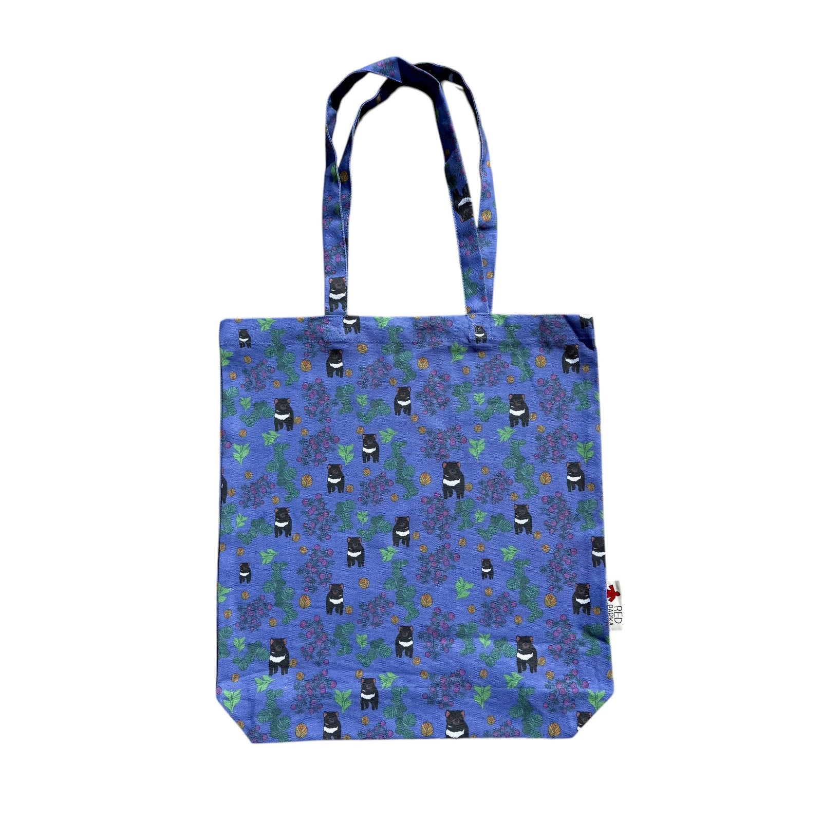 Red Parka - Tote Bag - Devil in Fagus Pattern