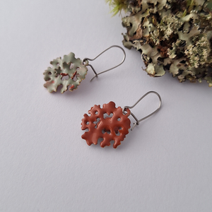 Hulley Jewellery - Foliose Turn Collection - Small Reversible Lichen Drops