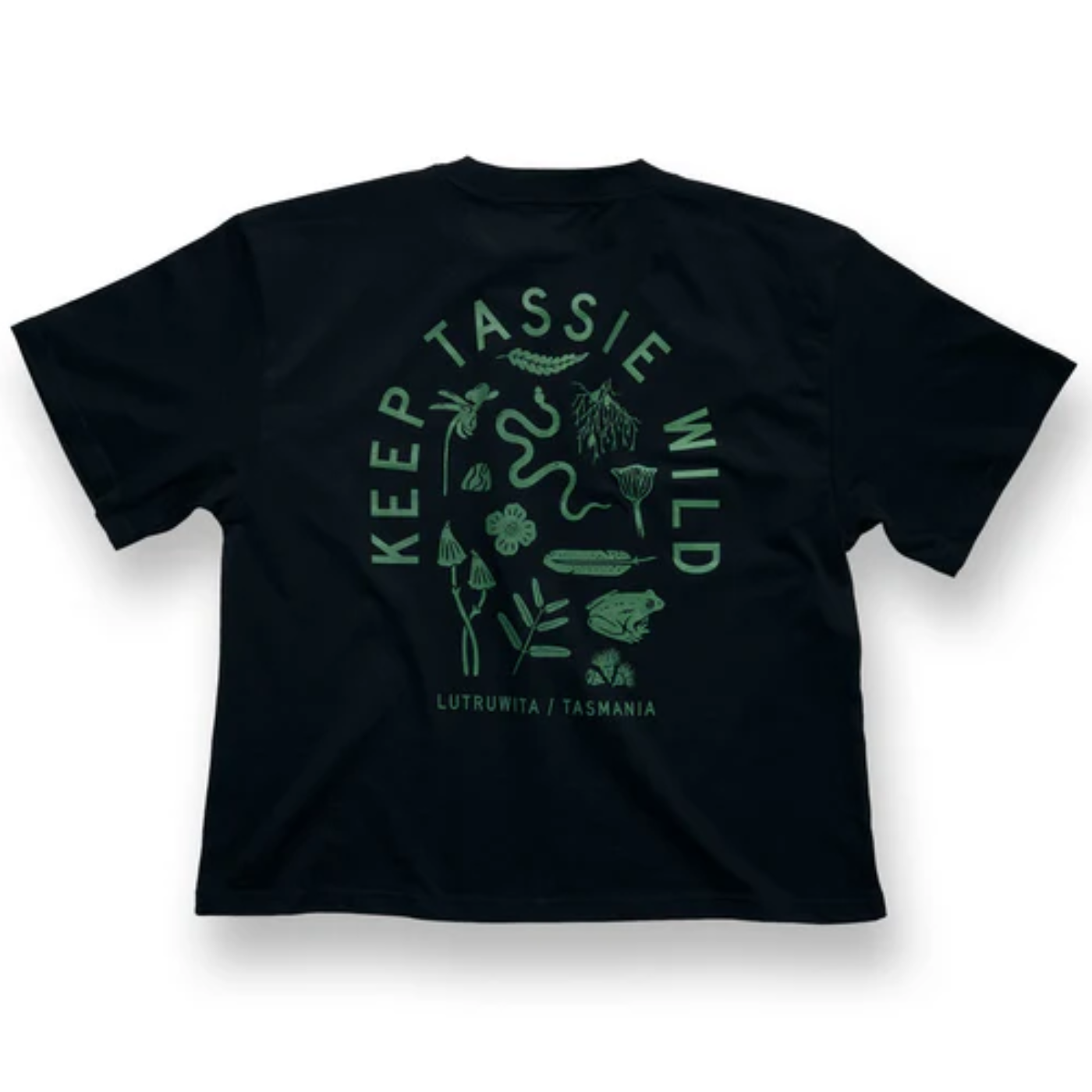 Keep Tassie Wild - Women's Tee - Land / Black