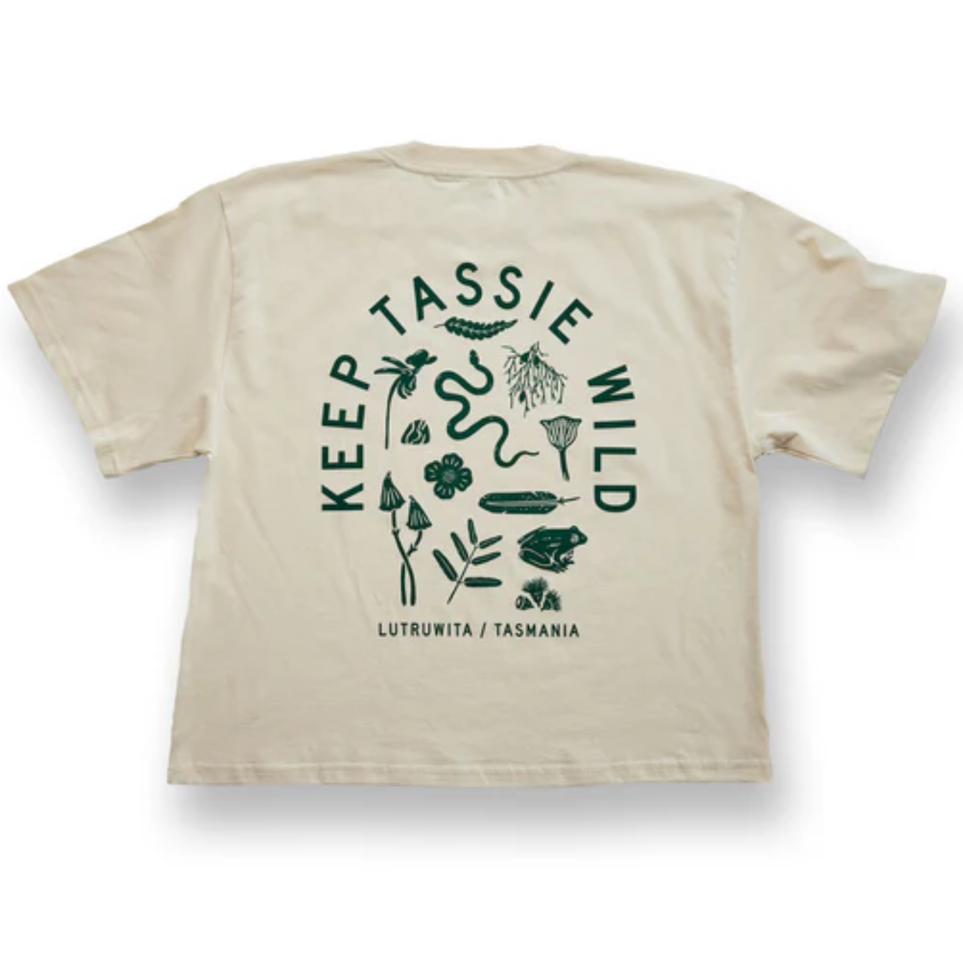 Keep Tassie Wild - Women's Tee - Land / Butter