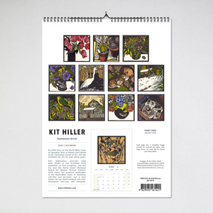 Kit Hiller 2025 Large Wall Calendar