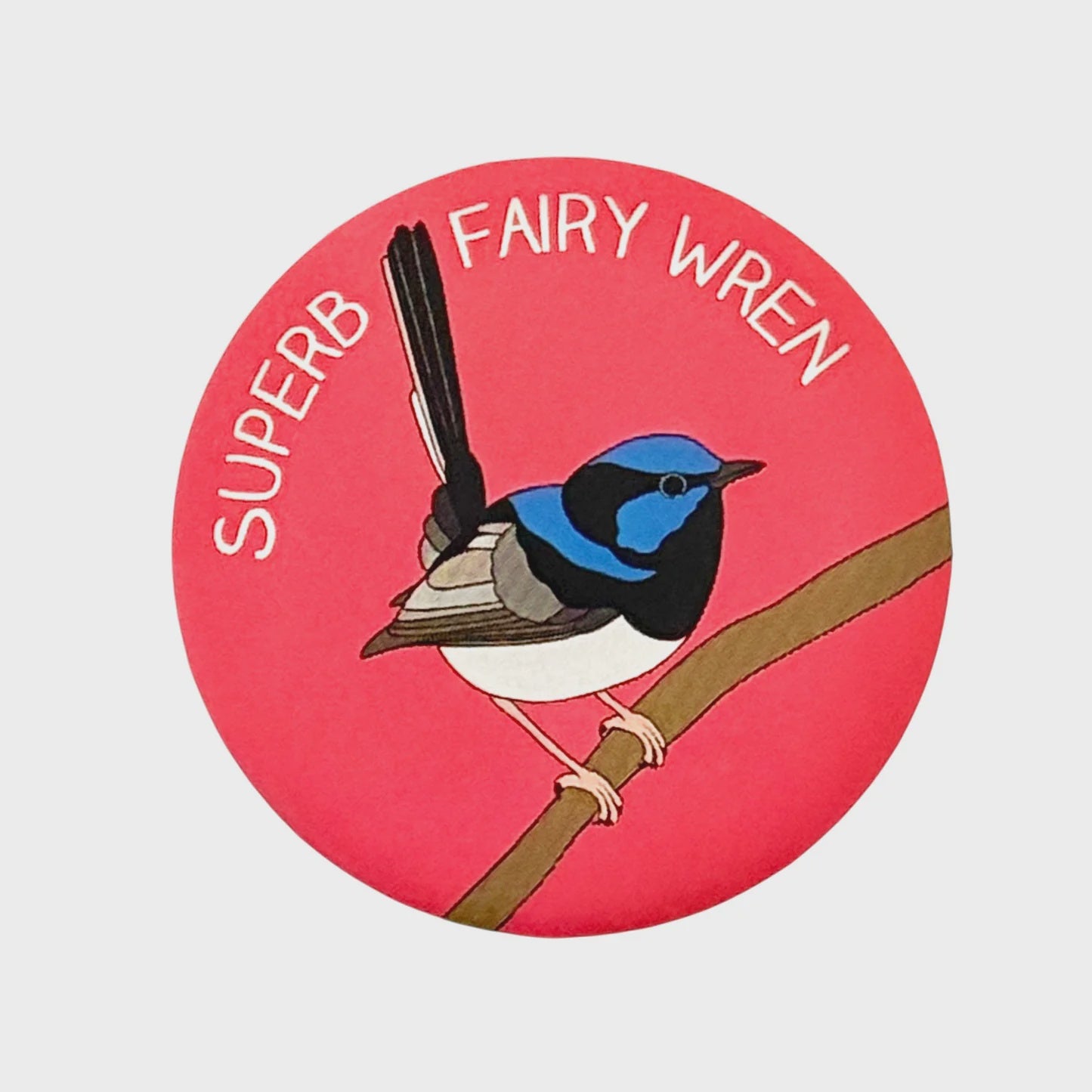Red Parka – Bottle Opener Magnet – Superb Fairy Wren