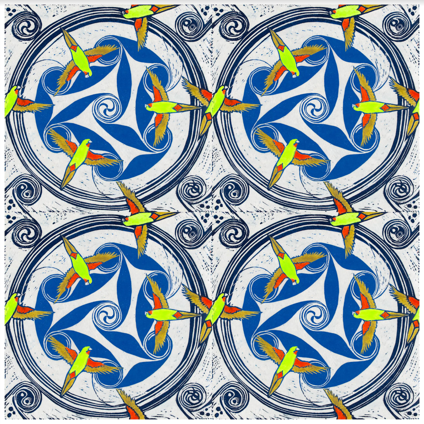 Diana Michalek - Swift Parrot Spiral Sphere I