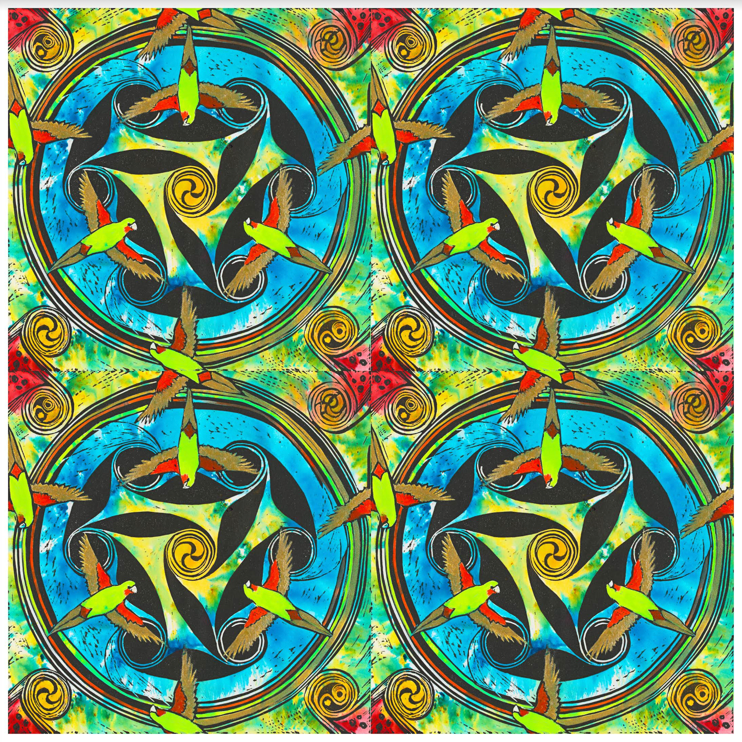 Diana Michalek - Swift Parrot Spiral Sphere II