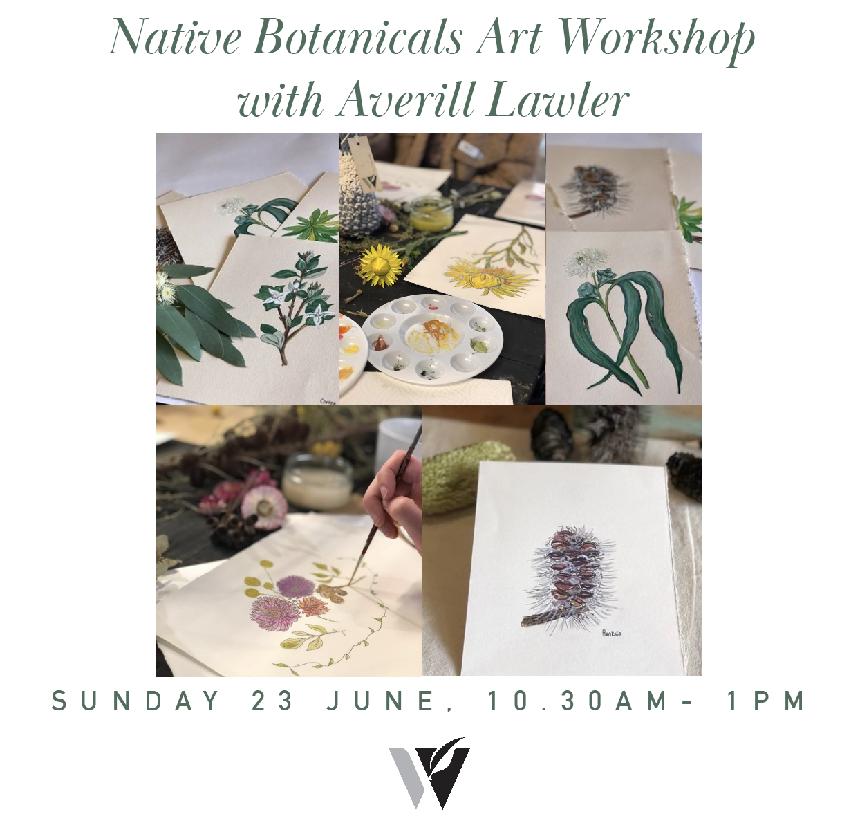 Sunday 23 June - Australian Native Botanicals Painting Workshop
