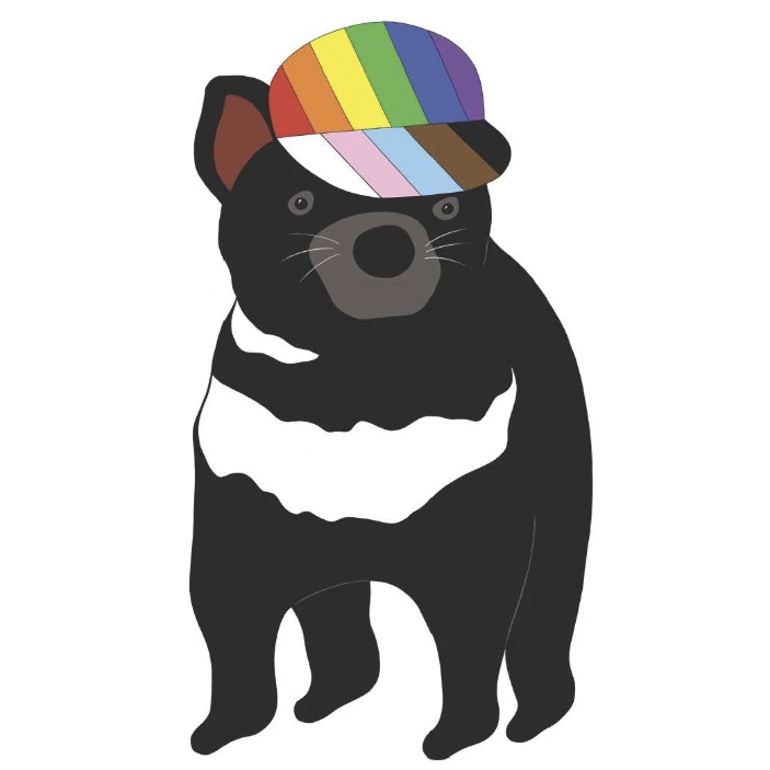 Red Parka - Sticker  - Pride Devil