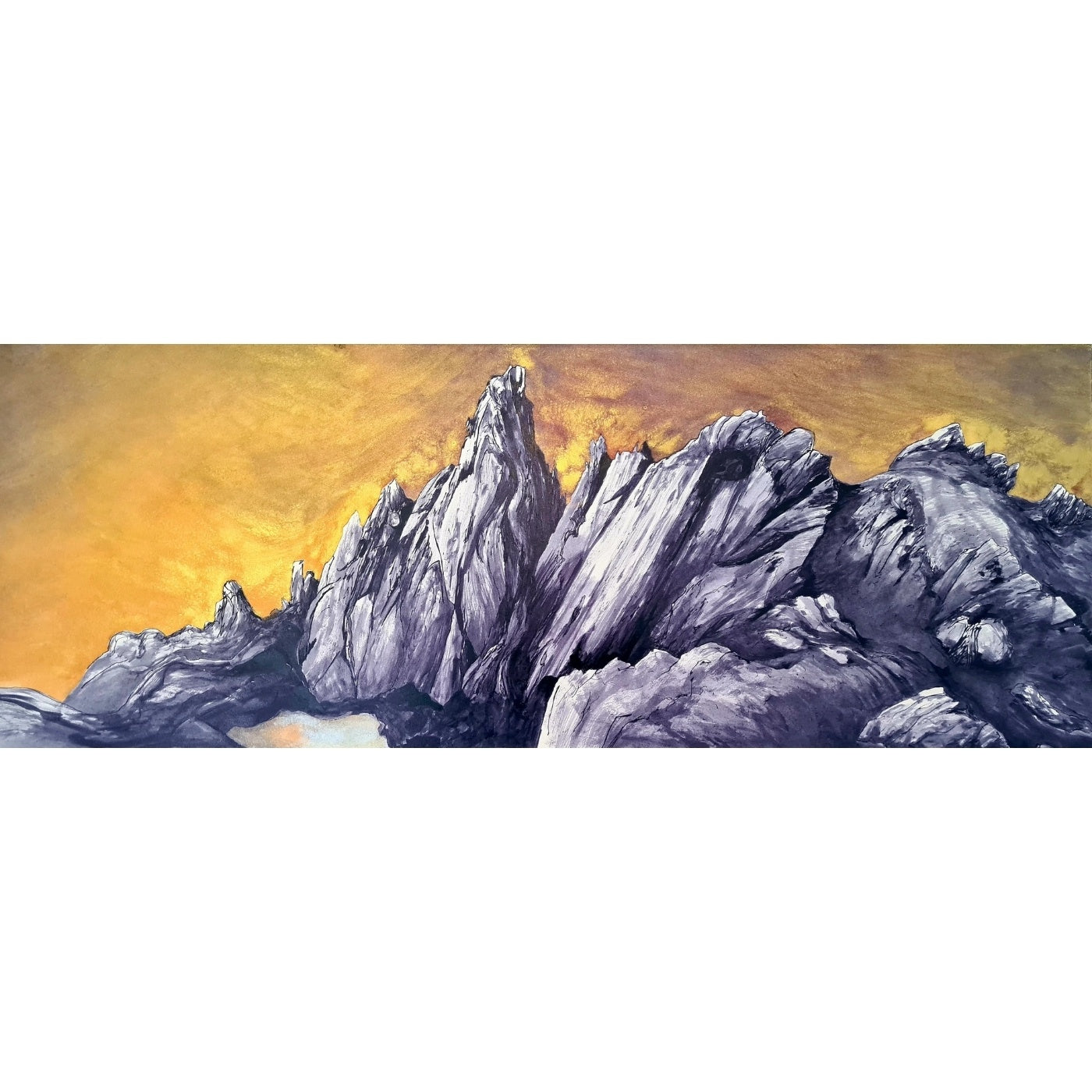 Julie Stoneman - Federation Peak with Lake