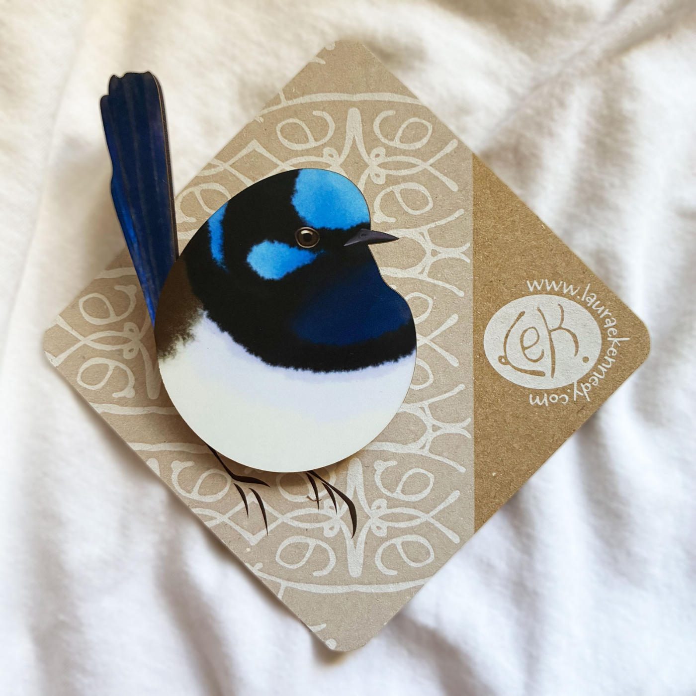 Lek Projects - Brooch - Superb Fairy Wren
