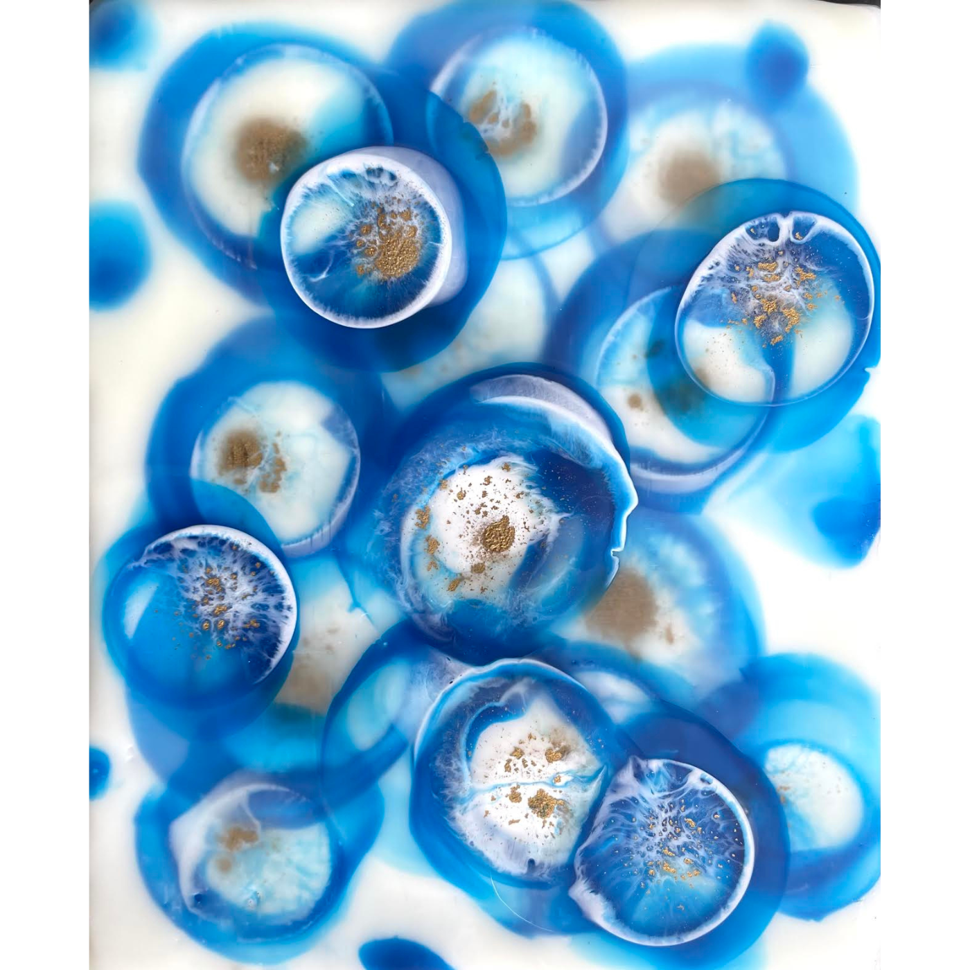 Geoff Tuck - Ocean Jewels in Phthalo Blue II