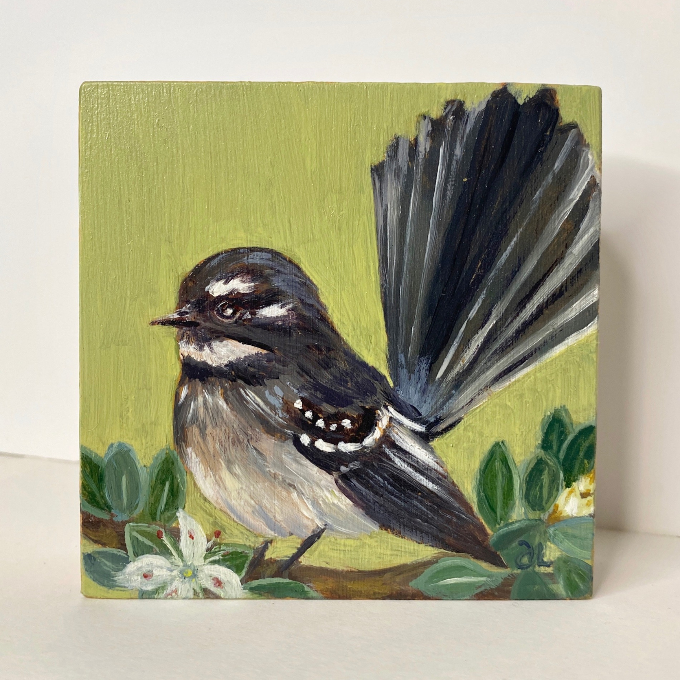 Averill Lawler - Grey Fantail & Correa Alba