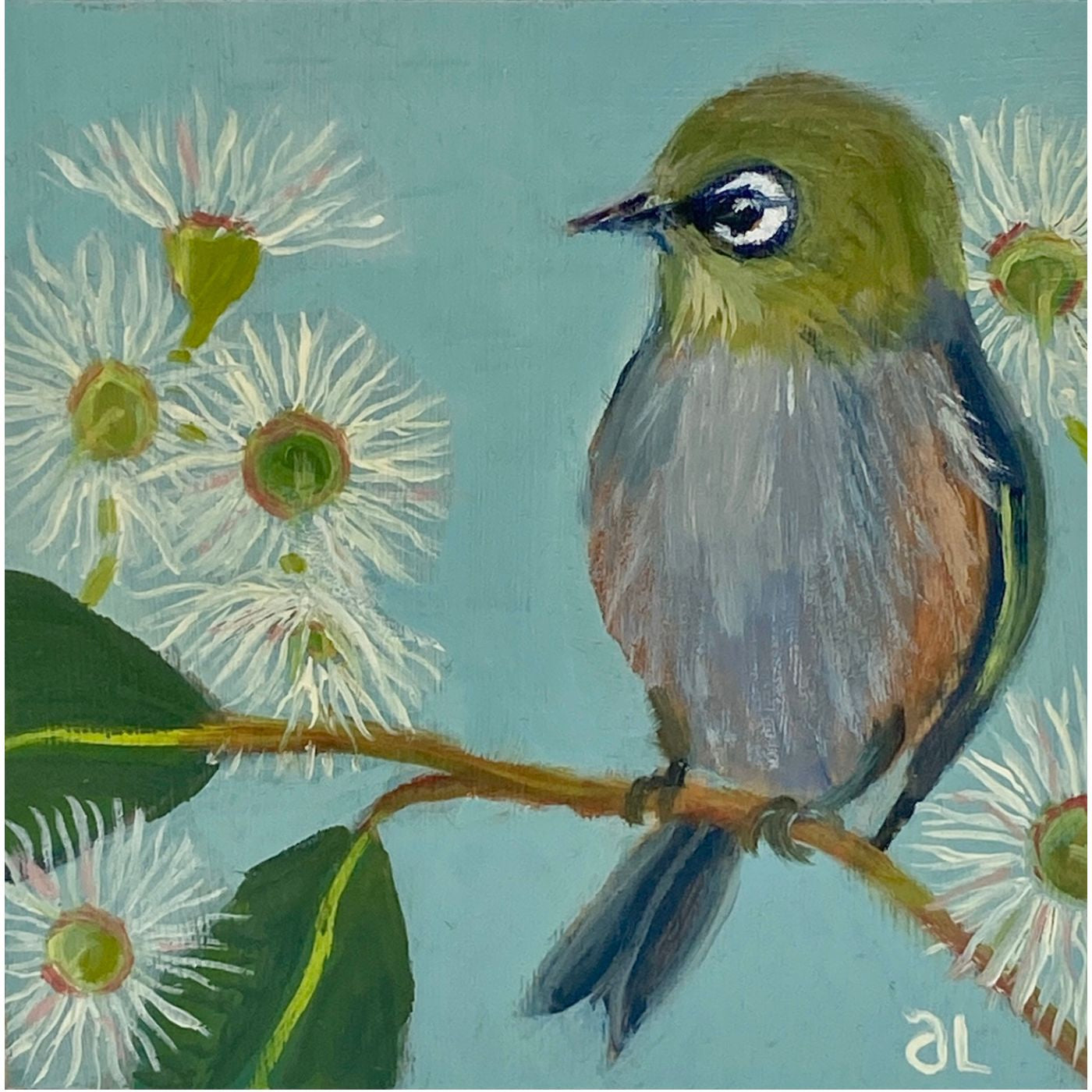 Averill Lawler - Silvereye and Eucalypt Blossom