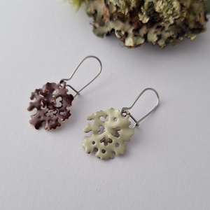 Hulley Jewellery - Foliose Turn Collection - Small Reversible Lichen Drops