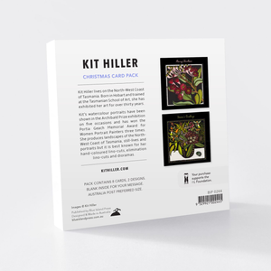 Kit Hiller - Christmas Card Pack - Australian Blooms