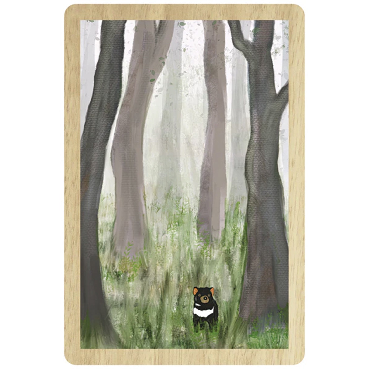 Red Parka - Wooden Magnet - Forest Home