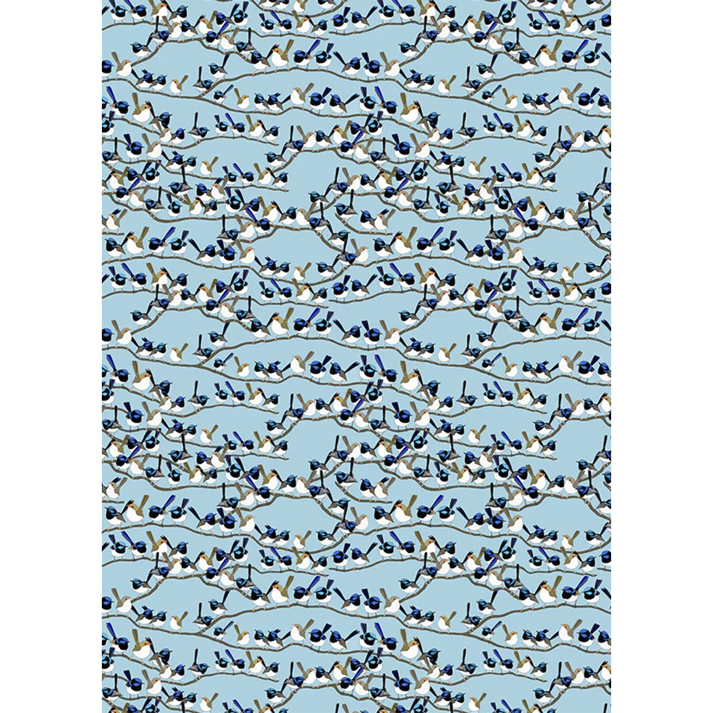 Red Parka – Tea Towel - Fairy Wren Pattern