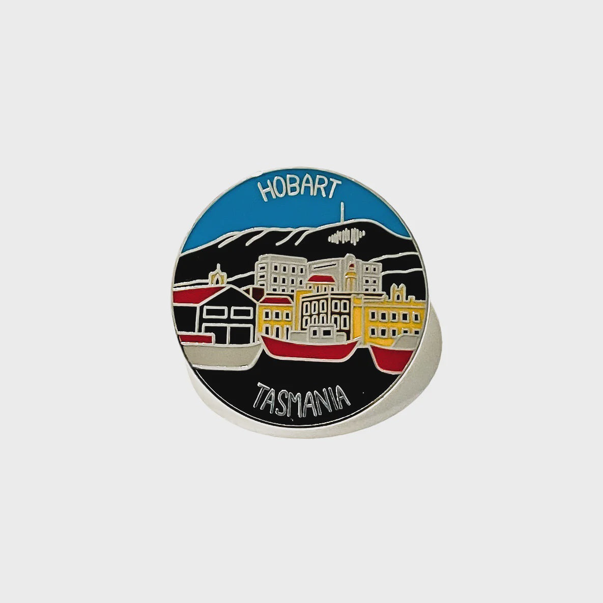 Red Parka - Enamel Pin - Hobart