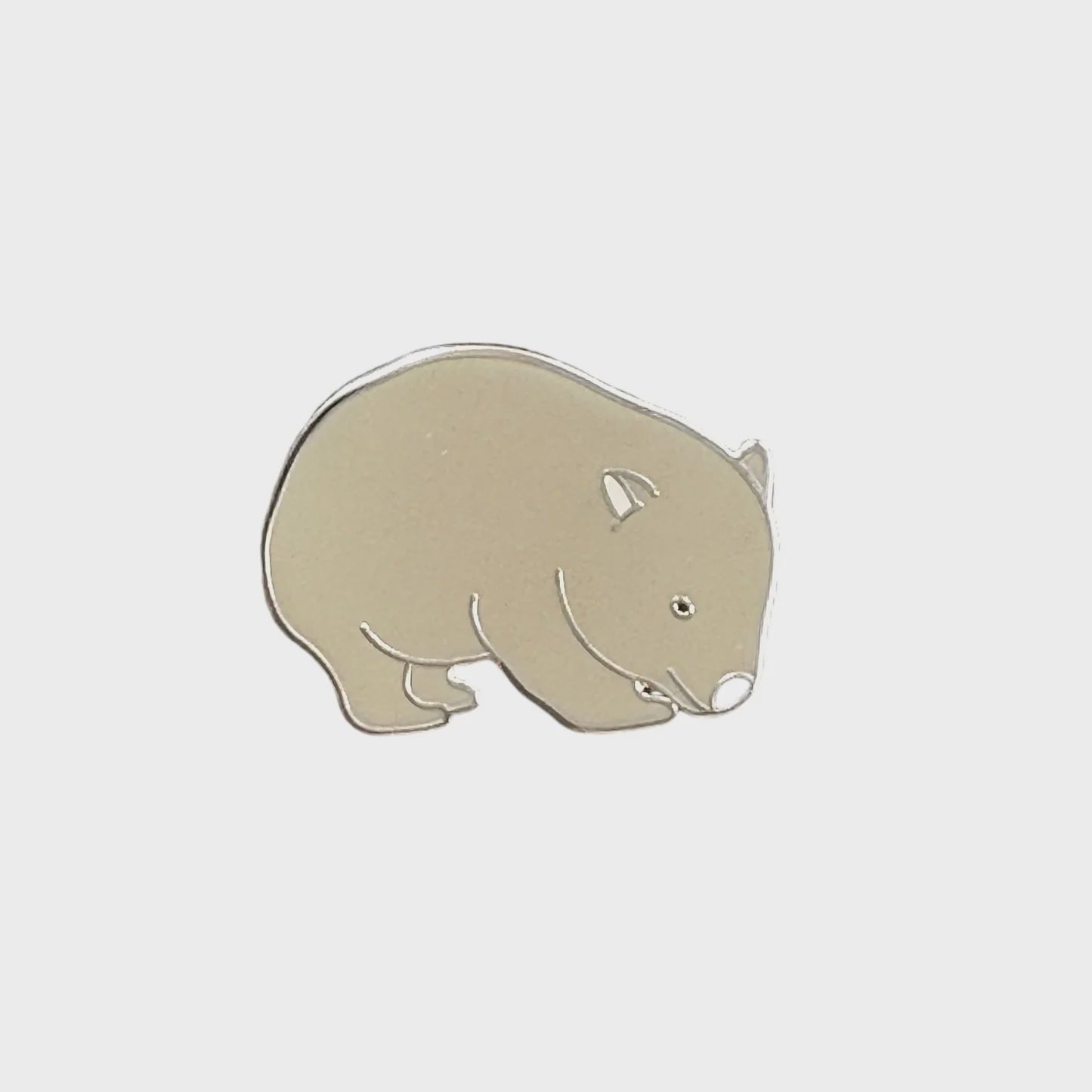 Red Parka - Enamel Pin - Wombat