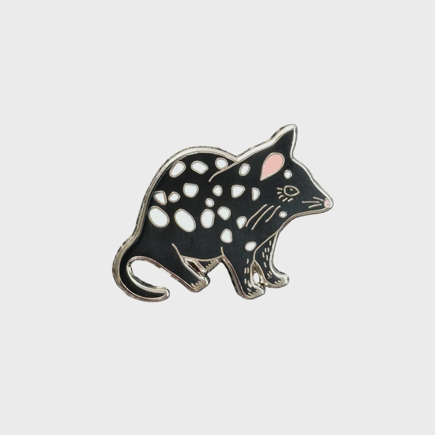 T.J.Finch - Enamel Pin - Quoll (White)