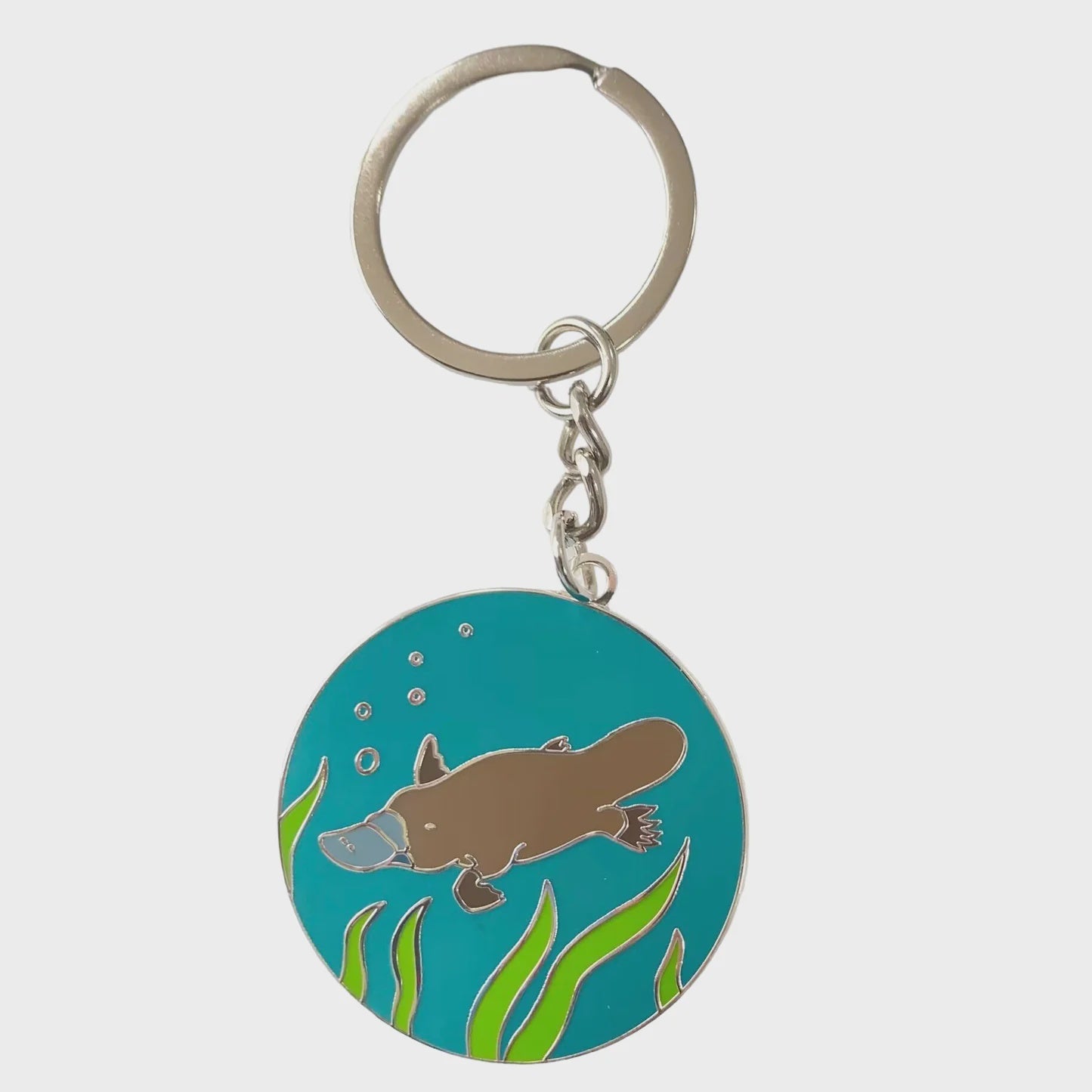 Red Parka - Enamel Keyring - Platypus