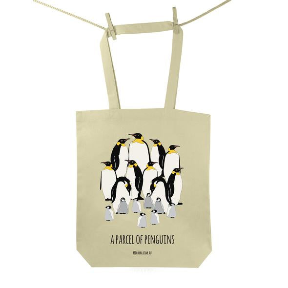 Red Parka - Tote Bag - Parcel of Penguins