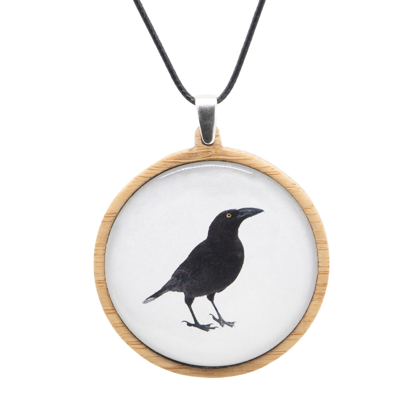 Myrtle & Me - Pendant - Black Currawong