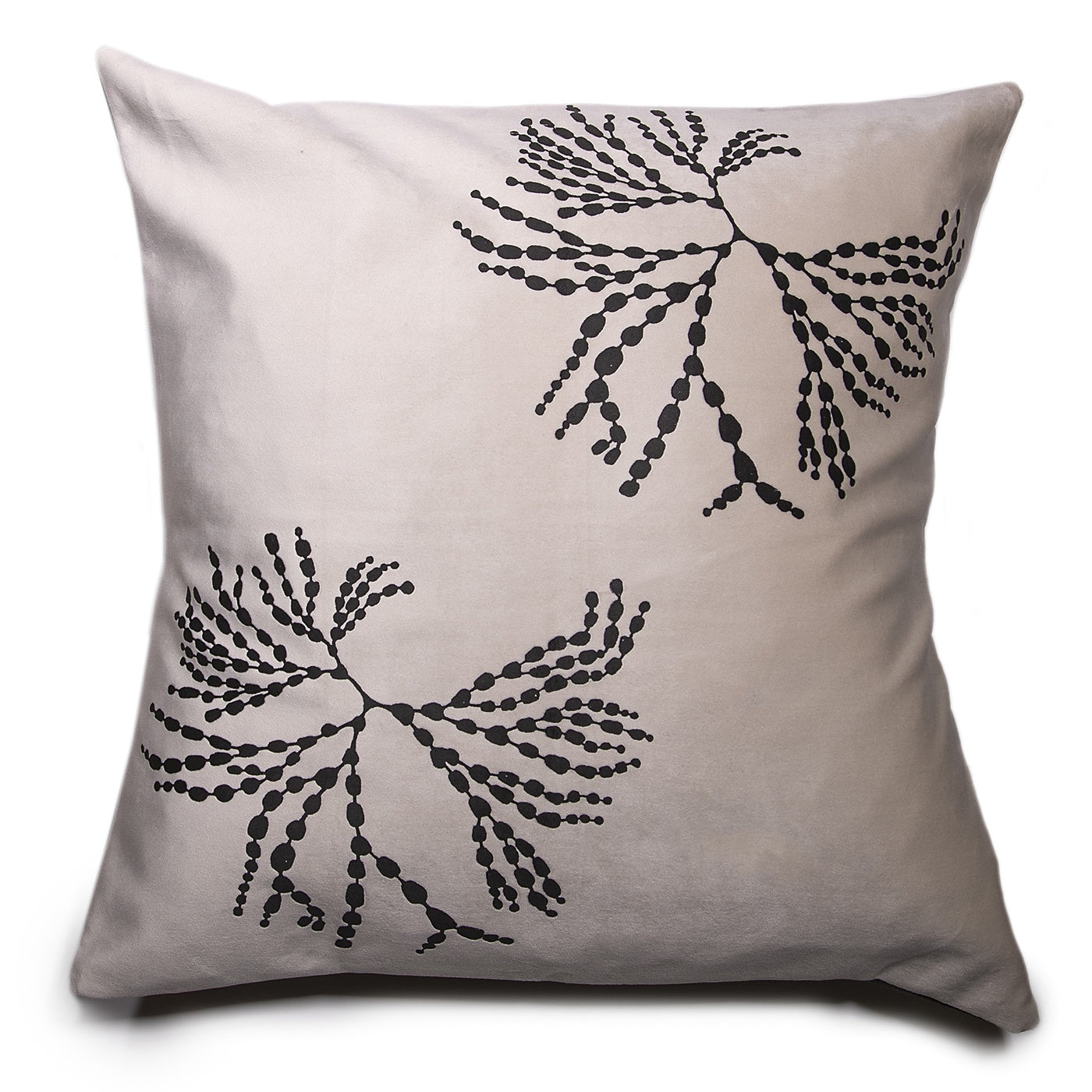 Stalley Textile Co. - Cushion Cover - Bubbleweed - Black on Cream