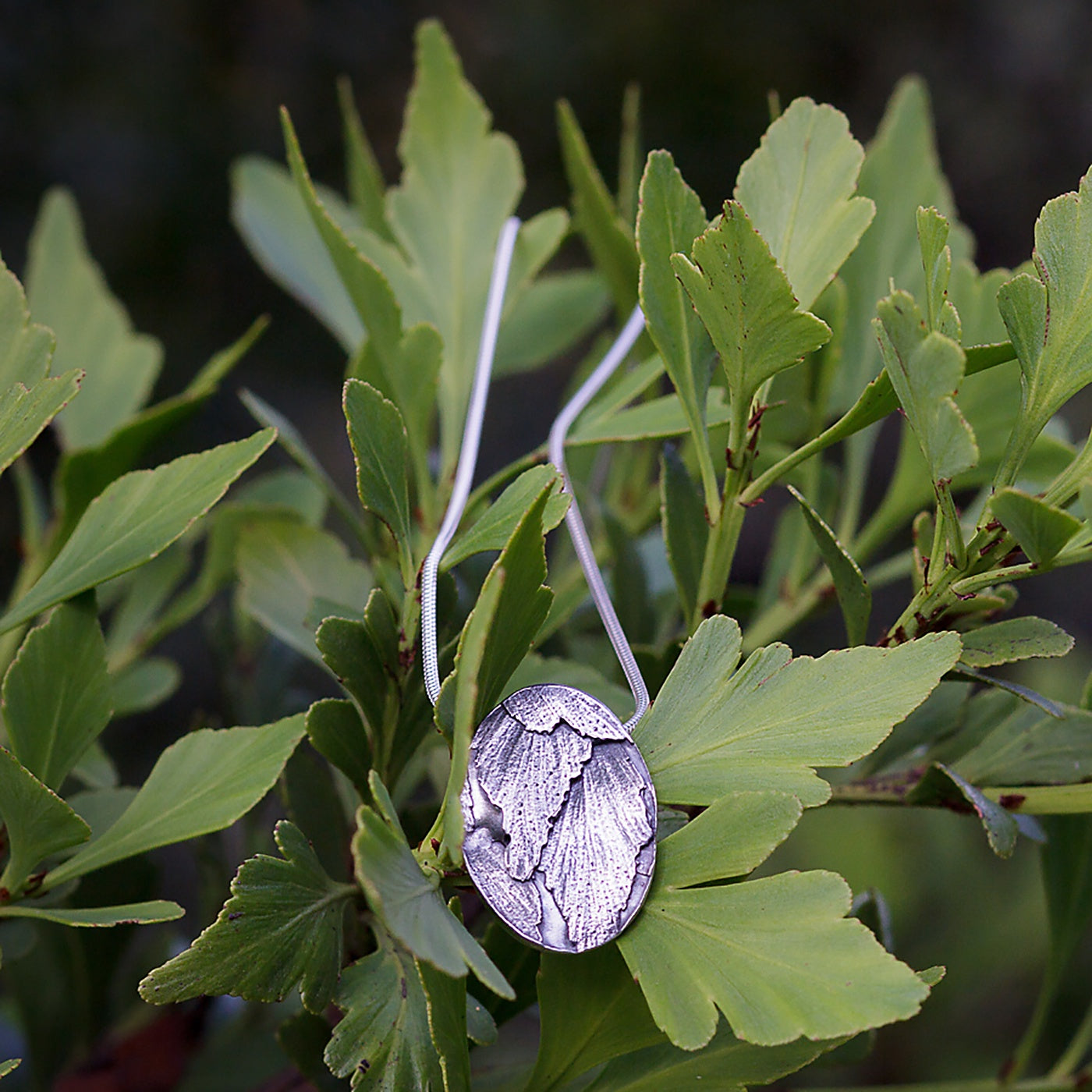 Olivia Hickey - Cameo Collection – Pendant - Celery-top -Pine - Sterling Silver (Oxidised)
