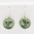 Myrtle & Me - Drop Earrings - Myrtle Leaves - Metallic Green