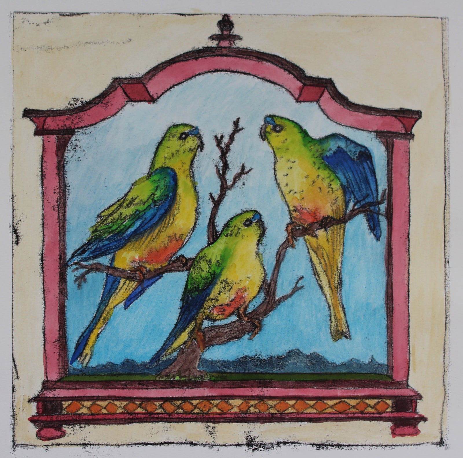 Anna Berger - Orange - Bellied Parrot