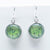 Myrtle & Me - Drop Earrings - Buttongrass - Metallic Green