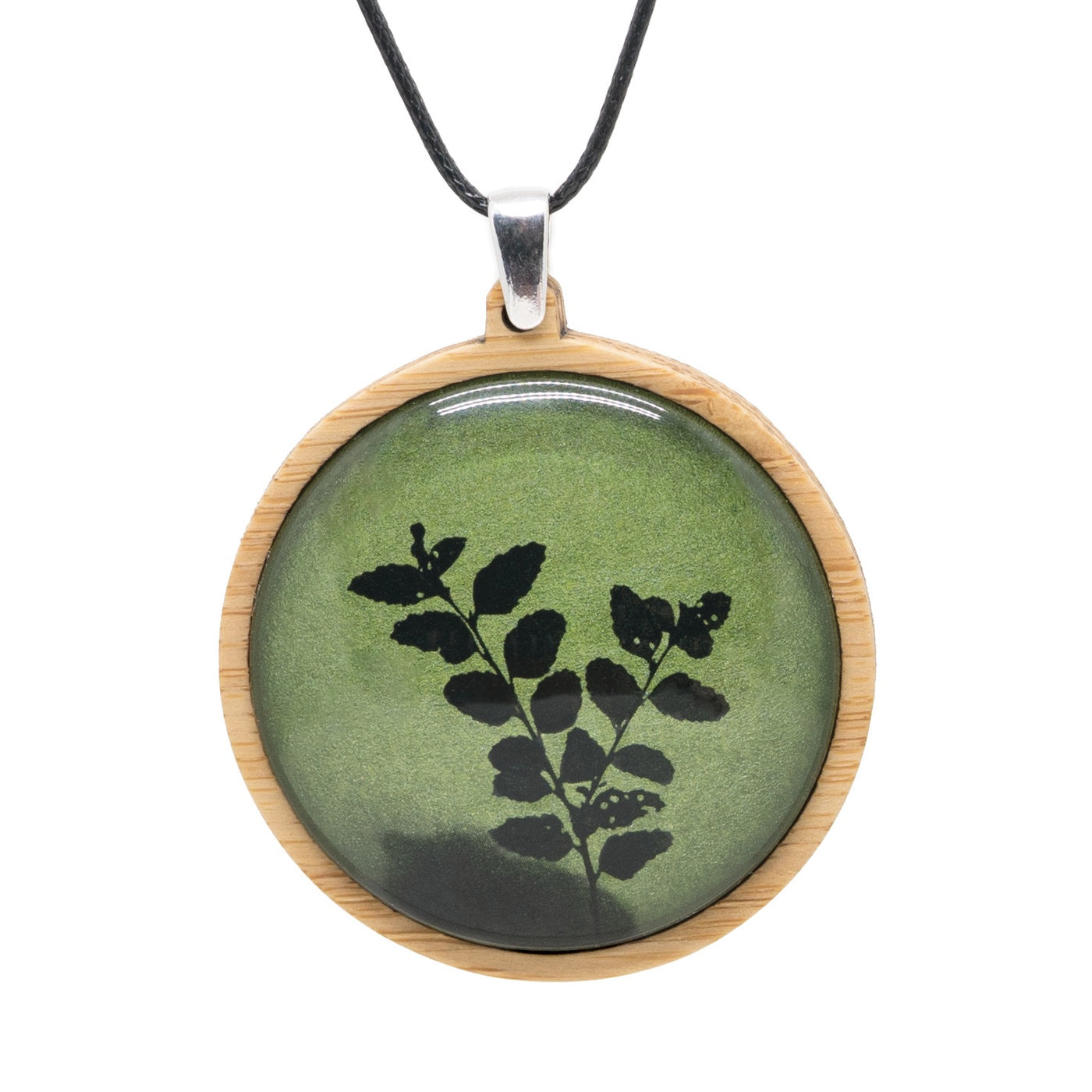 Myrtle & Me - Pendant - Myrtle Leaves - Metallic Green