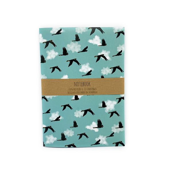 T.J.Finch - A5 Notebook - Black Cockatoos