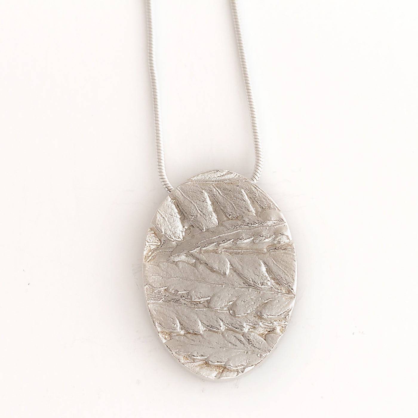 Olivia Hickey - Cameo Collection - Pendant - Silver Fern - Sterling Silver