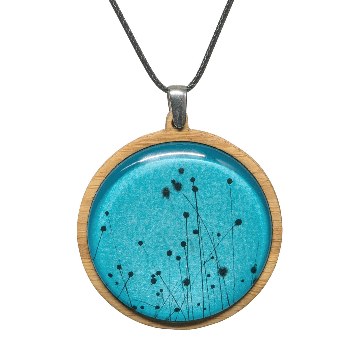 Myrtle & Me - Pendant - Buttongrass - Metallic Blue