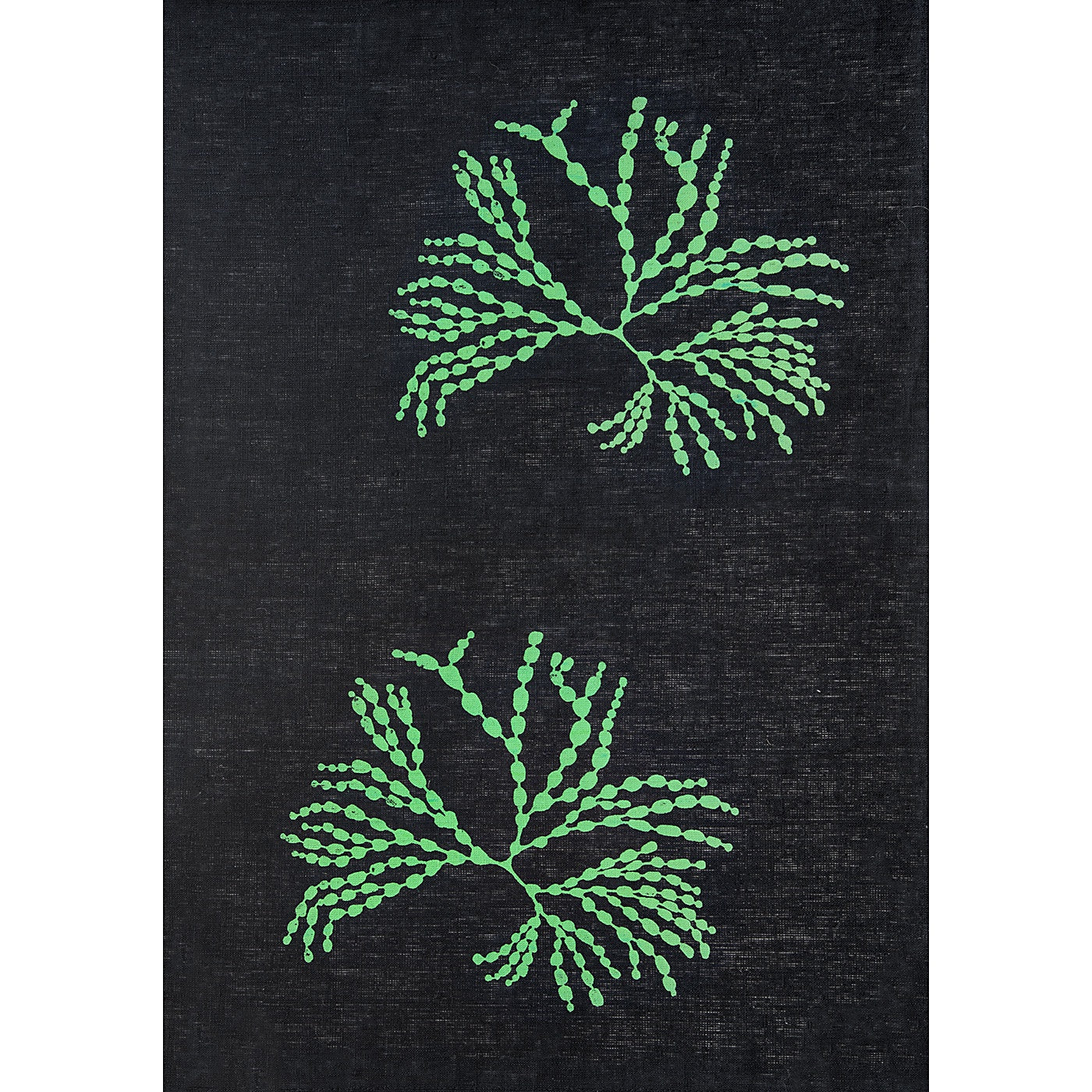 Stalley Briton - Tea Towel - Bubbleweed - Green on Black (Discontinued)