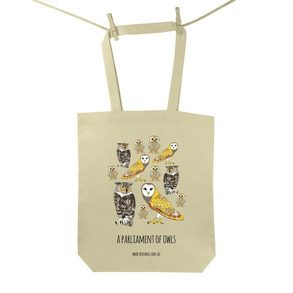 Red Parka - Tote Bag - Parliament of Owls